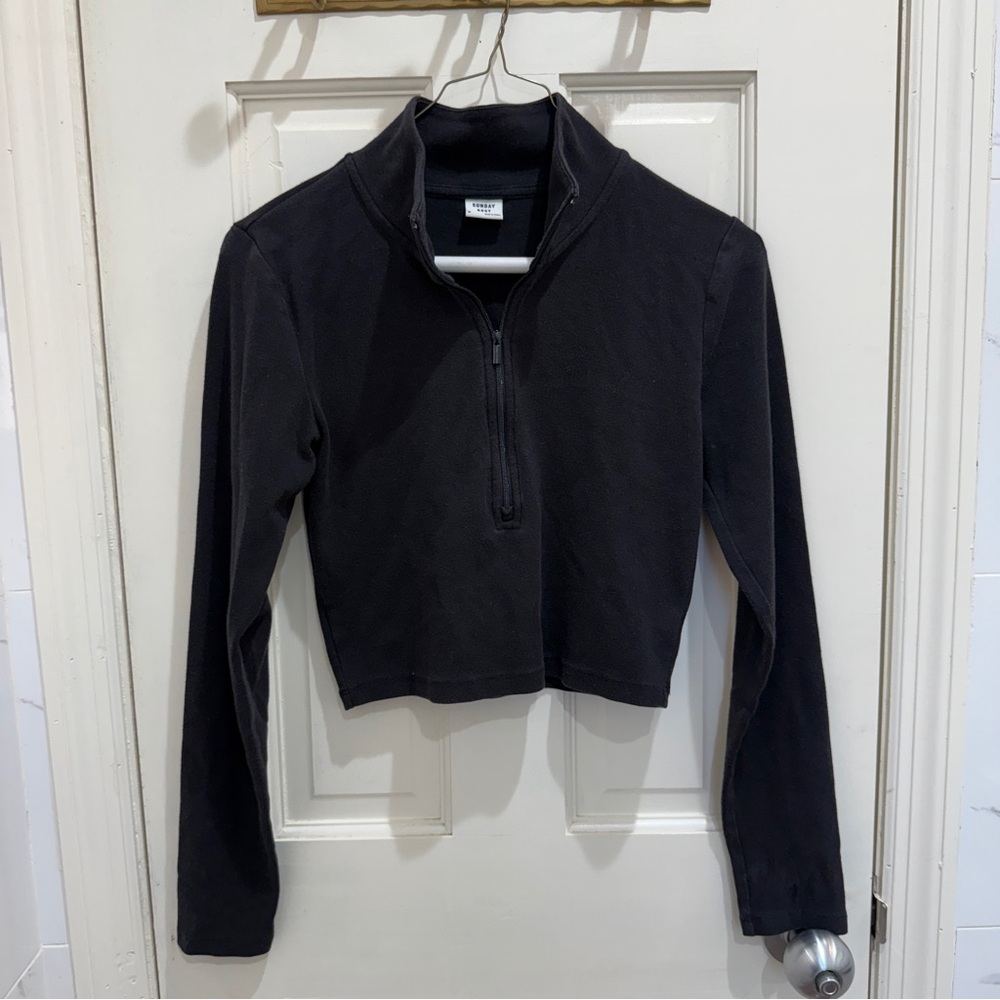Aritzia sunday best half-zip long sleeve